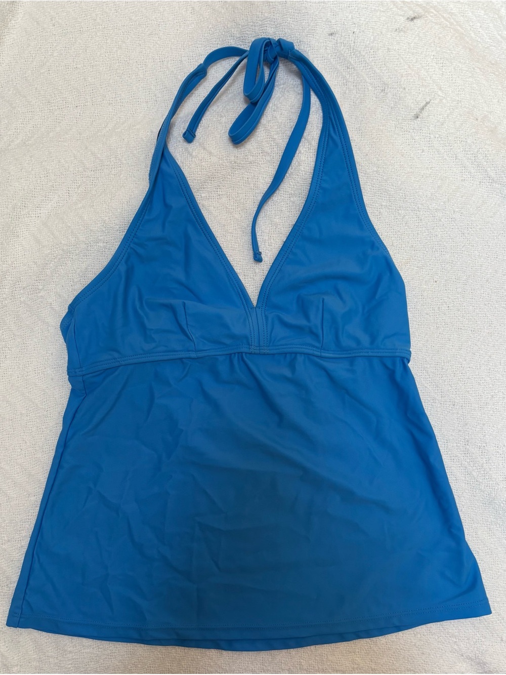 Title nine Bright Blue Halter Tankini women’s small